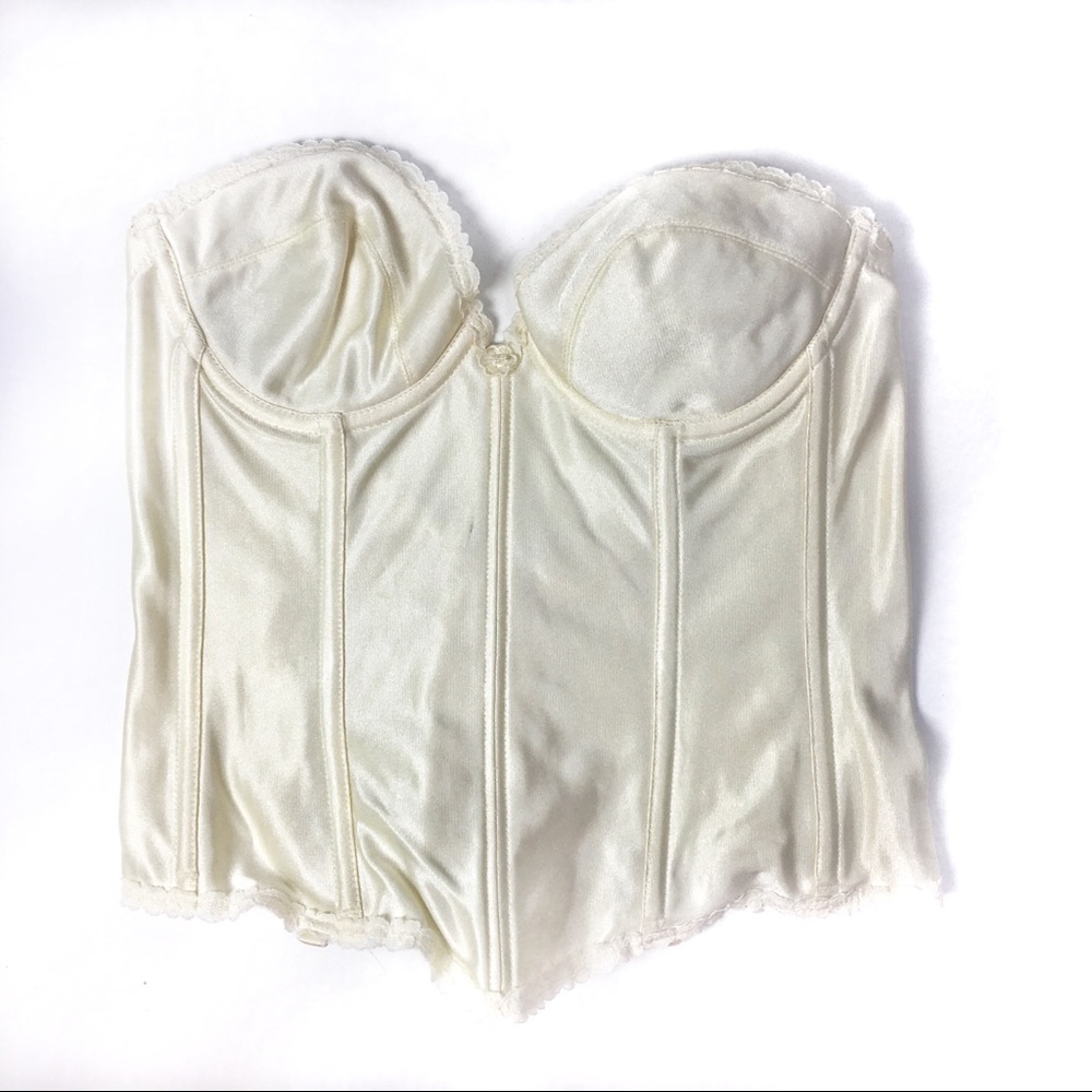 Vintage | Sunset Bay Off White bustier | 36B